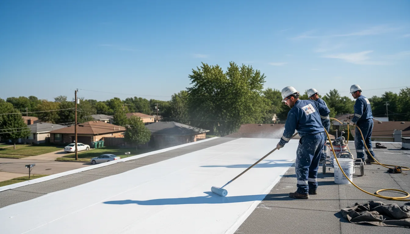 Commercial roof coating in Avella, PA near me